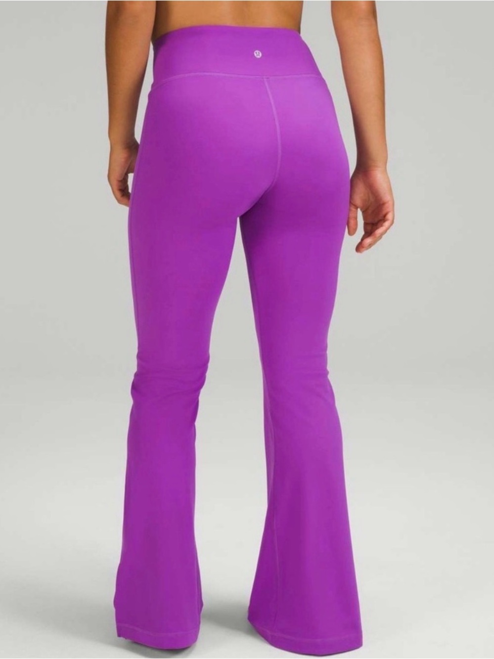 Lululemon Groove Flare Pant Nulu Purple High Rise Yoga Pants Size 12